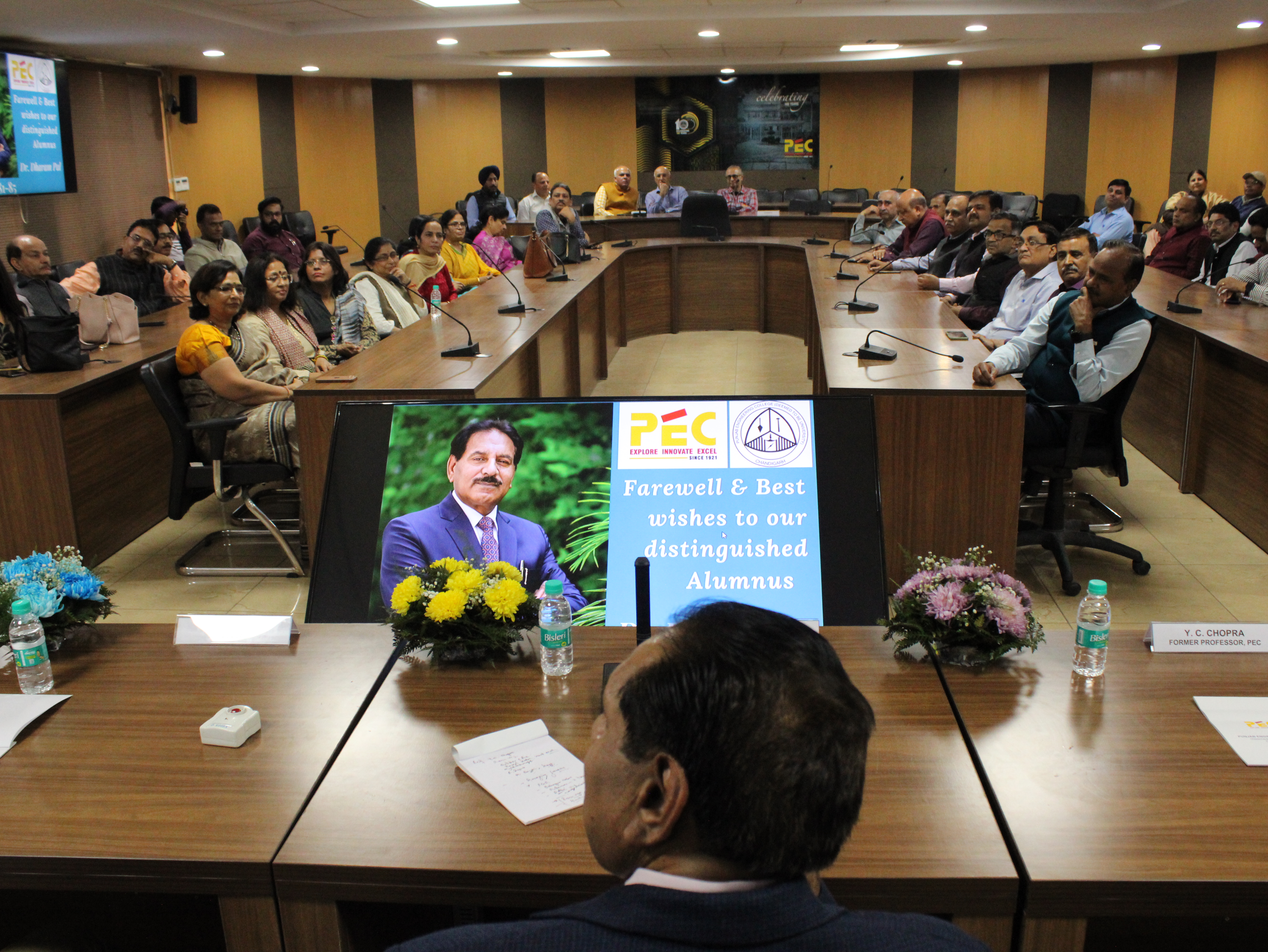Warm Send-off to Sh. Dharam Pal ji, Celebrated Alumnus of PEC '85